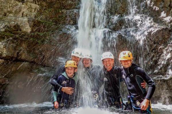 Canyoning insieme alla famiglia e ai bambini 
