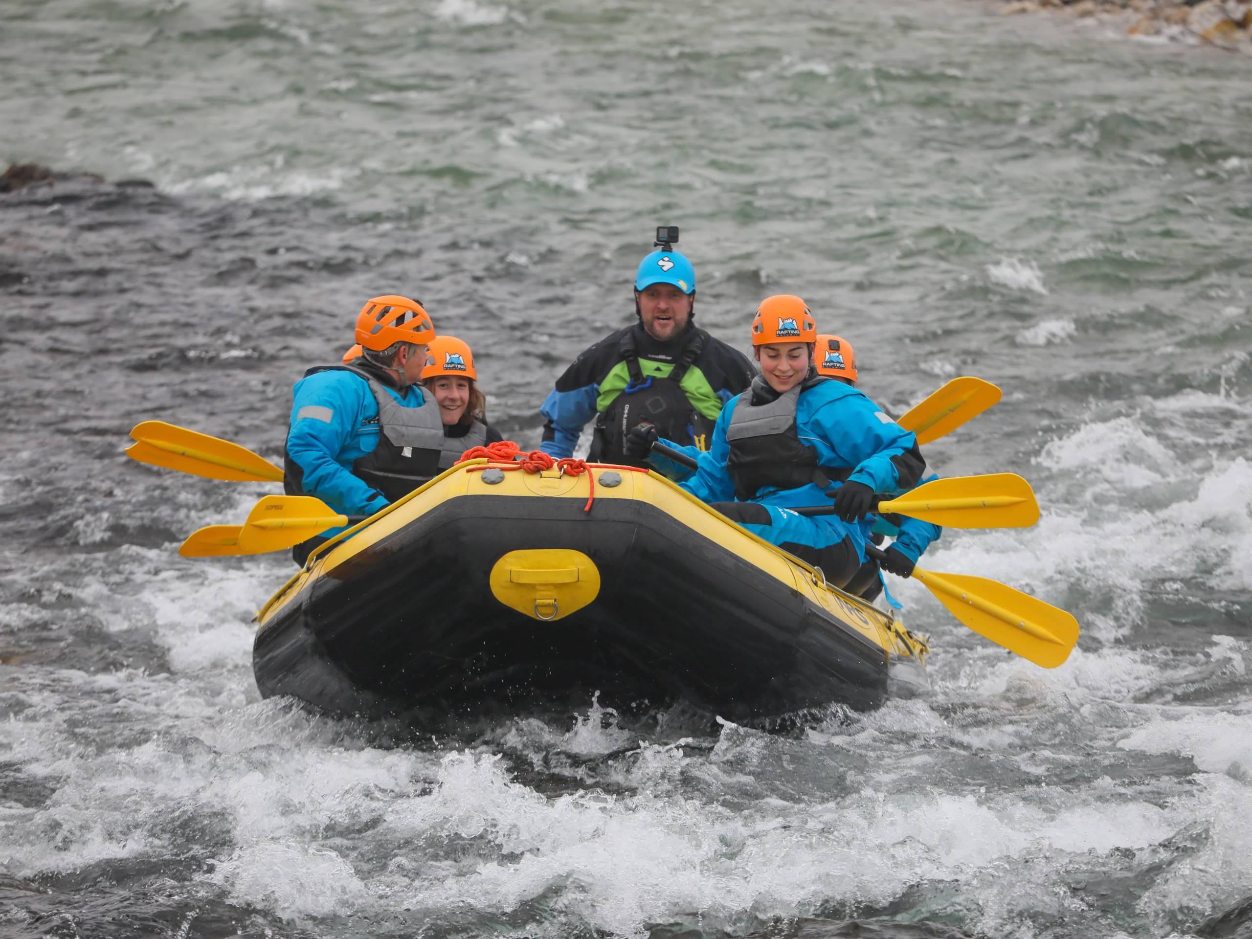 winter rafting sul Piave