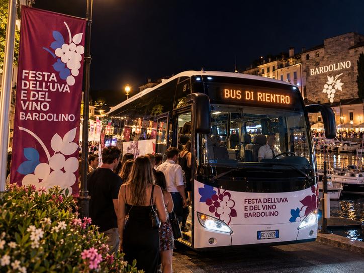 Return bus from Bardolino to Malcesine