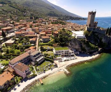Vista dall'alto dell'hotel Castello
