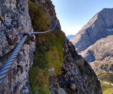 Dettagio ferrata delle trincee