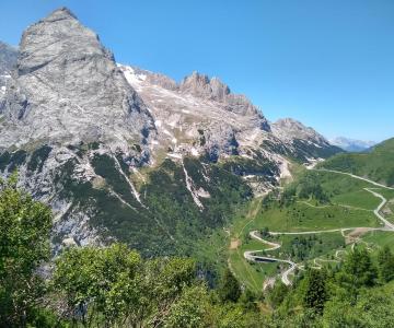 Vista dal Passo delle Crepe Rosse
