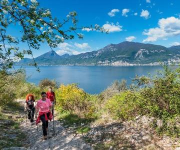 Il nordic walking park di Brenzone