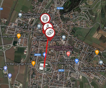 Itinerario 1 - Il centro storico mappa