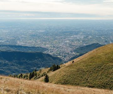 vista sulla pianura dal monte Boral