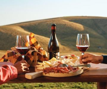 Tagliere e buon vino