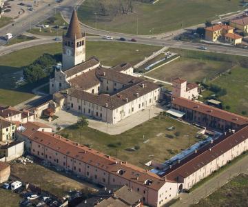 Veduta aerea del complesso abbaziale