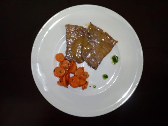 fettina di manzo brasato alla birra