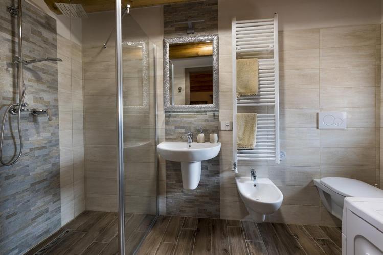 Il bagno dell'appartamento Mini Bosco