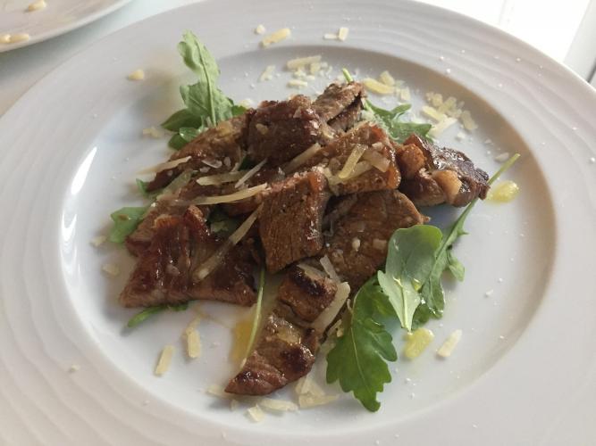 Beef Tagliata with Rocket and Parmigiano