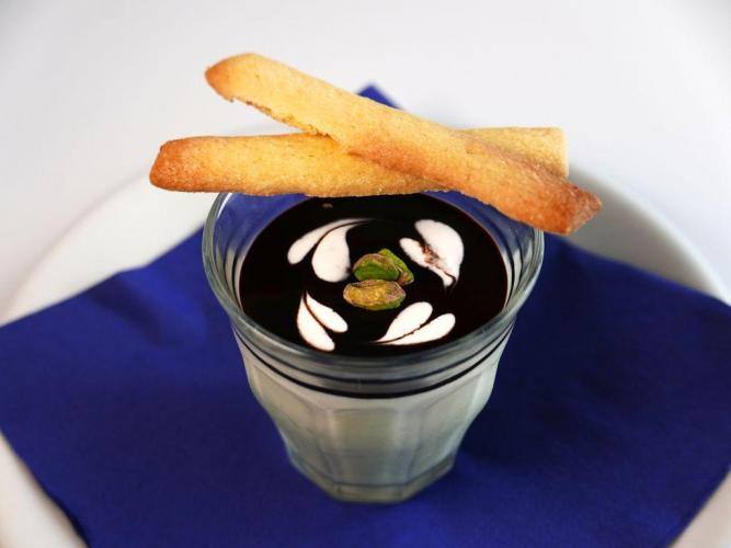 Panna cotta al pistacchio