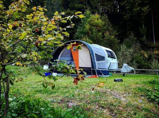 Pitches for caravans or campers in summer