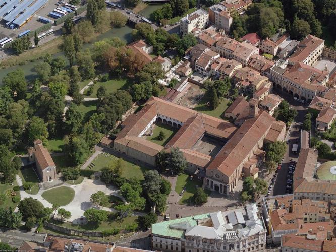 Veduta aerea Eremitani