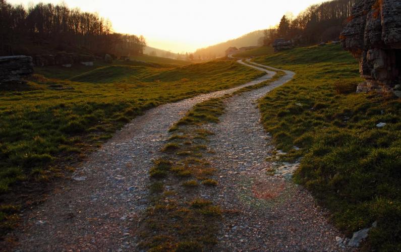 Strada nella valle delle sfingi