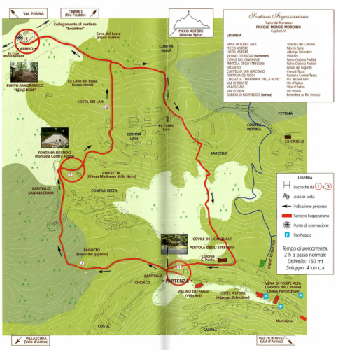 Sentiero Fogazzariano - Mappa