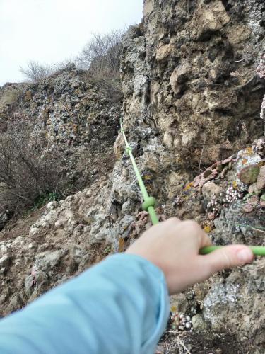 tratto esposto con corda