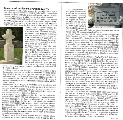 La Grande Guerra - informazioni percorso