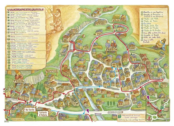 Agordo Paese del Graffito Dolomiti