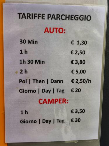 Tariffe auto e camper