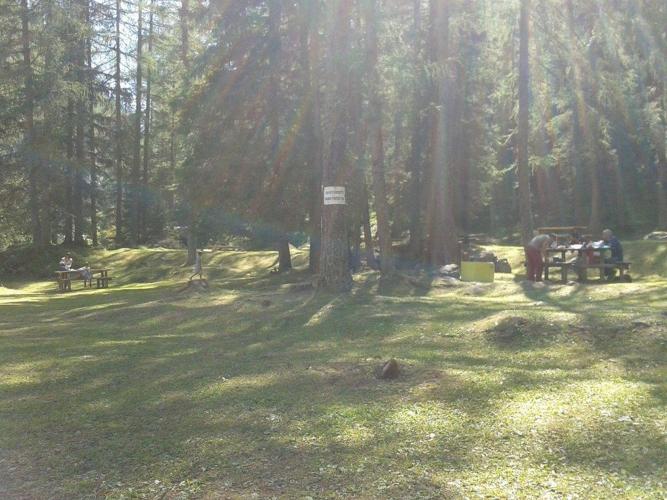 Area picnic Malga Ciapela