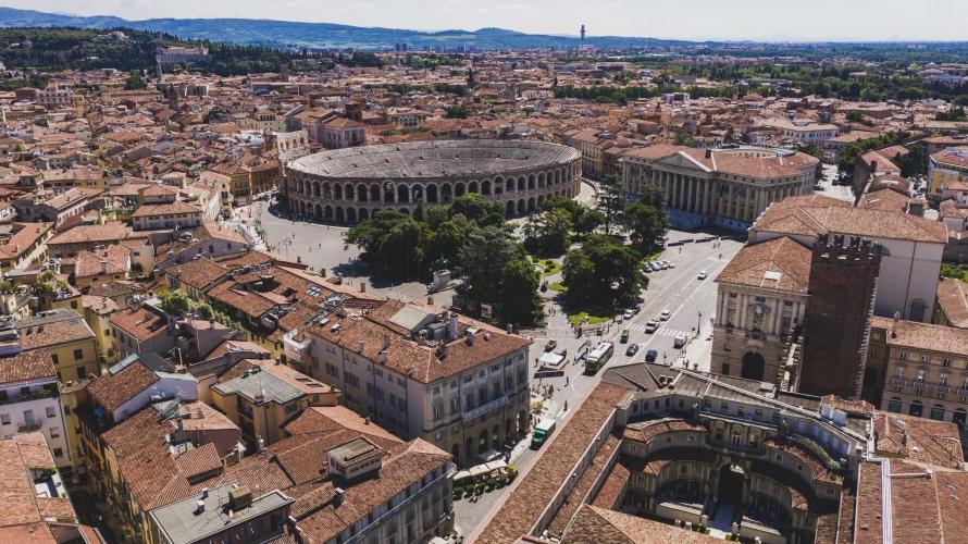 Veduta di Piazza Brà
