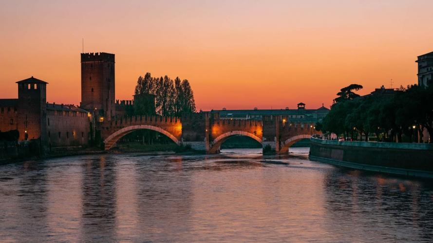 Castelvecchio al tramonto