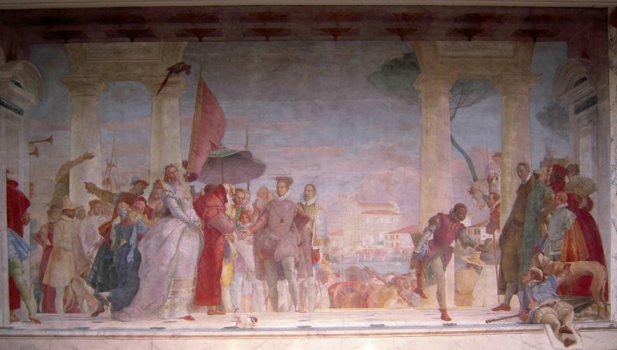 Villa dei Leoni_affresco Tiepolo