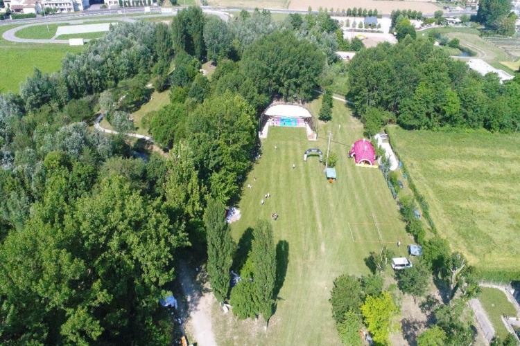 Vista aerea Parco del Draganziolo Trebaseleghe