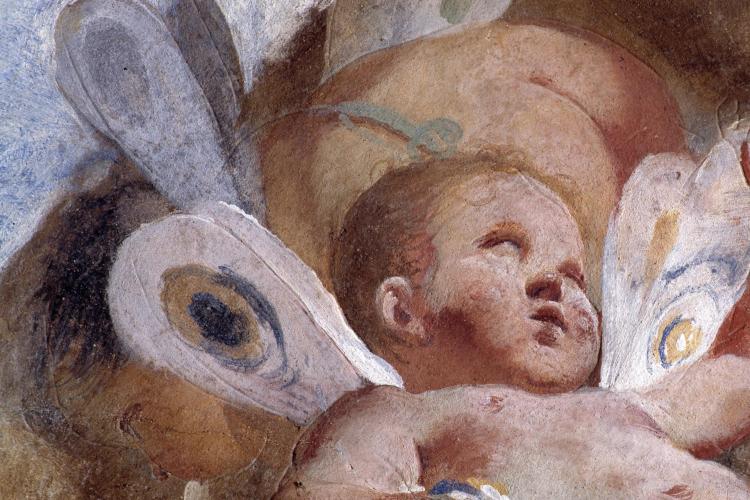 dettaglio affresco del Tiepolo Villa Baglioni