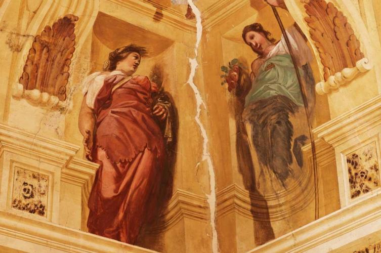 Particolare sala della barchessa sx