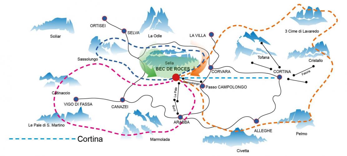 Mappa dove si trova Elidolomiti