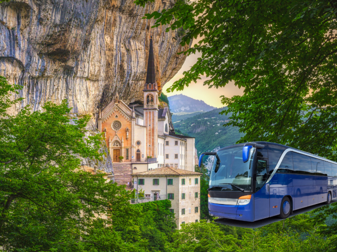 Bus tour with Sanctuary of Madonna della Corona